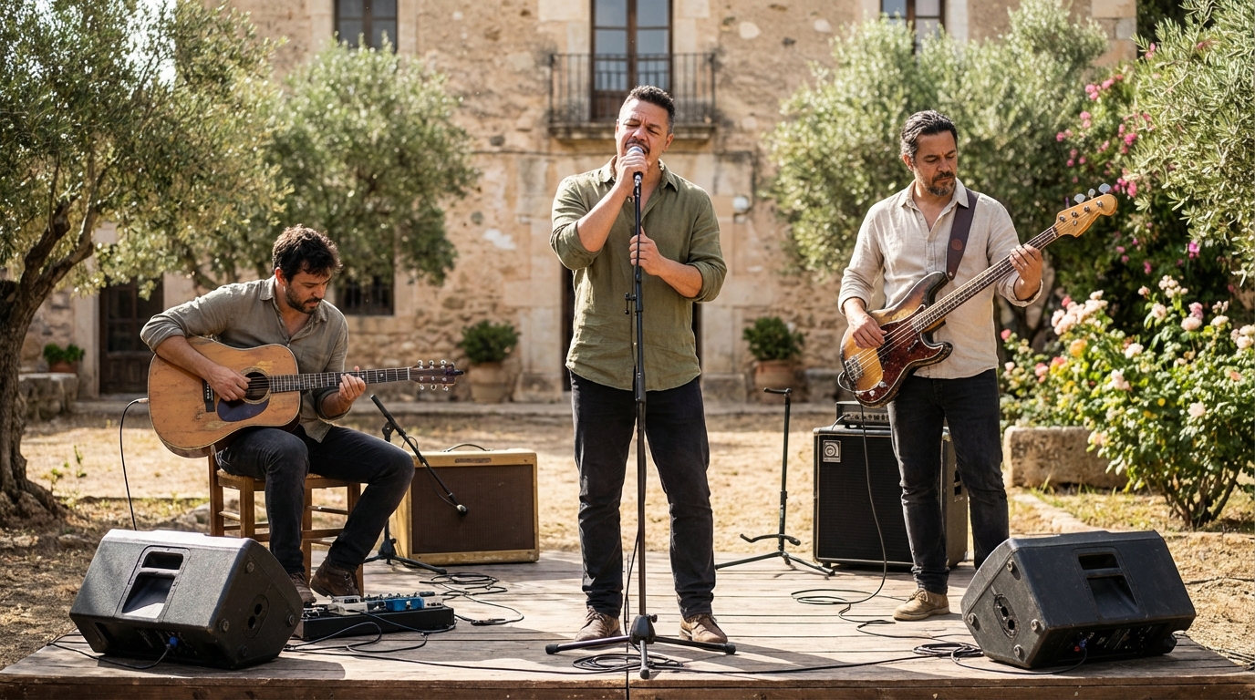 Actuación de Auri Toledo en finca histórica del norte de España